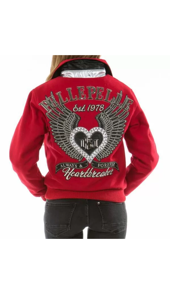 Pelle Pelle Heart Breaker Red Wool Jacket