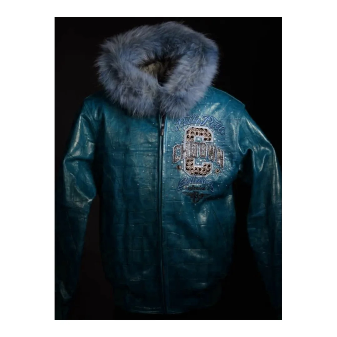 Pelle Pelle Chi-Town Leather Fur Hood Jacket view 2