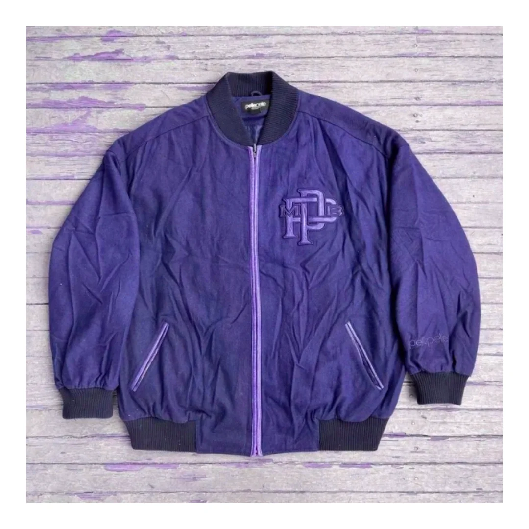 MB Pelle Pelle Purple Wool Jacket view 1