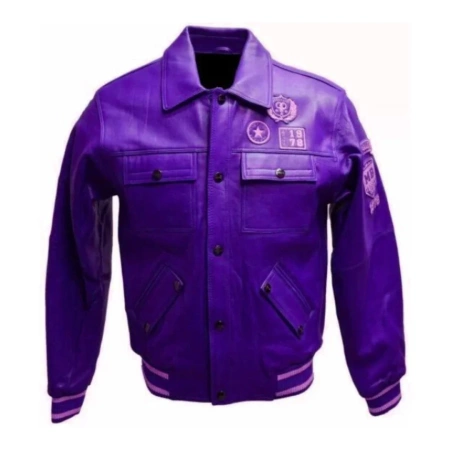 Pelle Pelle Star 1978 Purple Leather Jacket