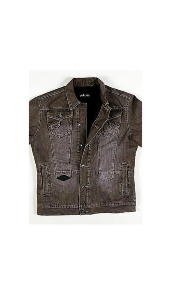 Pelle Pelle Motorcycle Brown Jeans Jacket