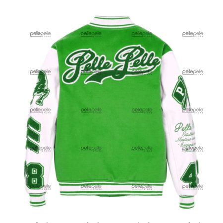 World Famous Pelle Pelle Green Wool Jacket