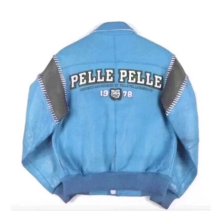 Blue Pelle Pelle 1978 Leather Jacket