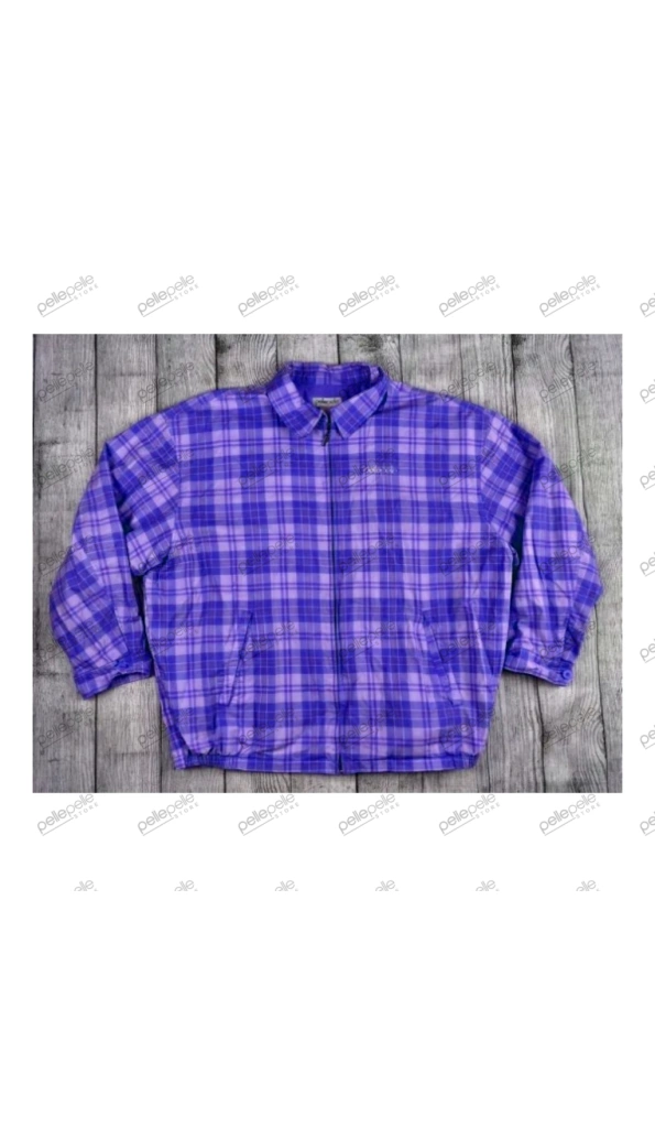 Purple Pelle Pelle Gingham Cotton Shirt