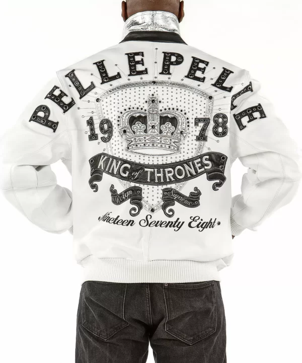 White Pelle Pelle King Of Thrones Jacket view 1