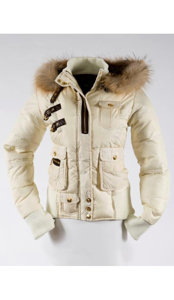 Pelle Pelle White Fur Hood Winter Jacket