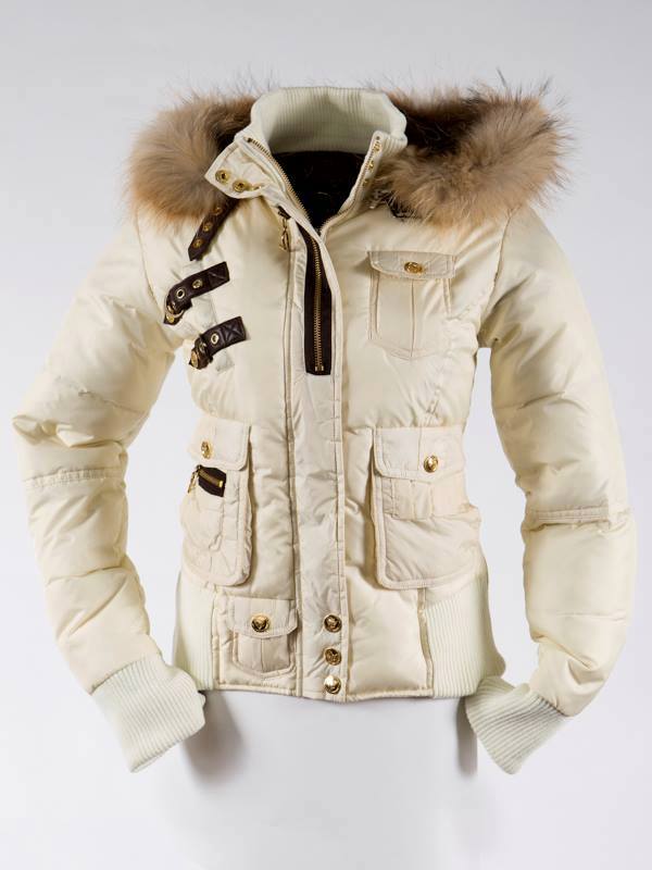 Pelle Pelle White Fur Hood Winter Jacket