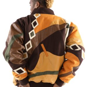 Bold Pelle Pelle Yellow Abstract Bomber Jacket view 2