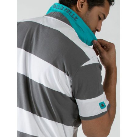 Bold Pelle Pelle Gray White T Shirt view 2