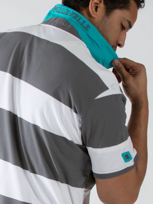 Bold Pelle Pelle Gray White T Shirt view 2