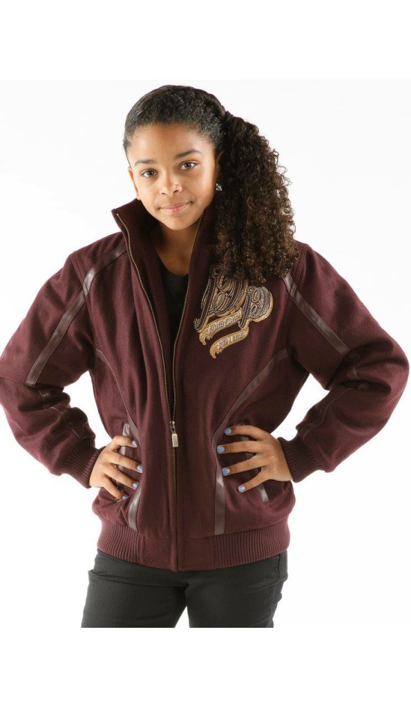 Maroon Pelle Pelle Born And Raised Hooded Jacket