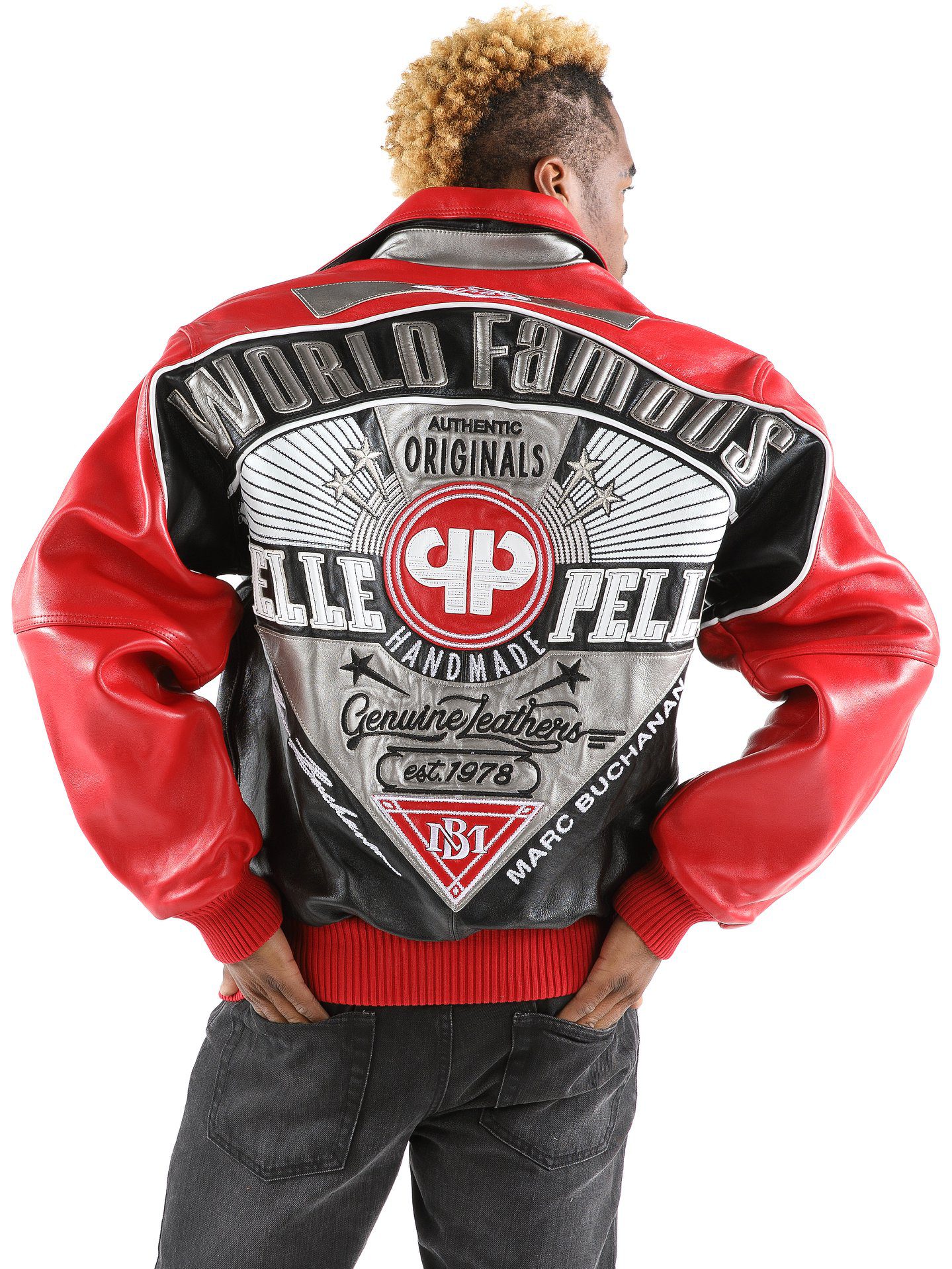 Red Pelle Pelle World Famous Leather Jacket