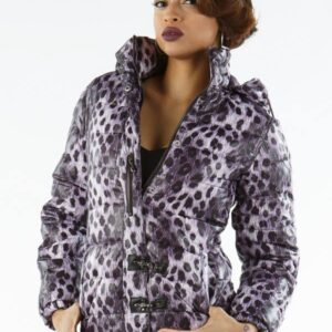 Bold Pelle Pelle Purple Puffer Jacket