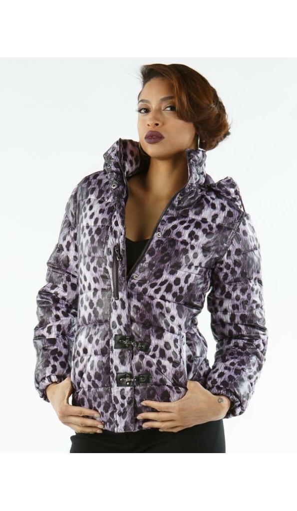 Bold Pelle Pelle Purple Puffer Jacket
