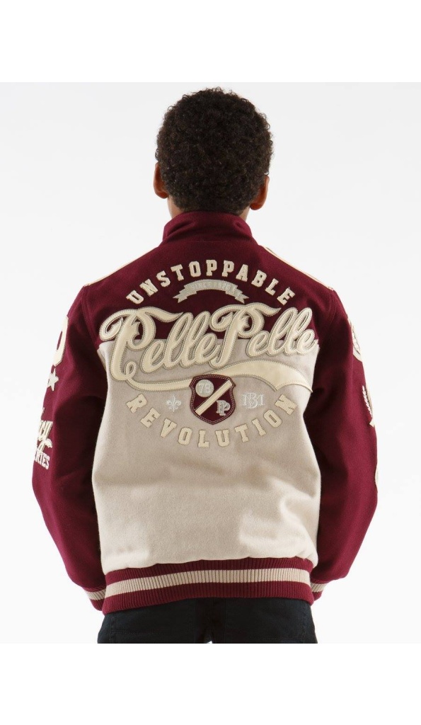 Pelle Pelle Revolution Kids Maroon Jacket