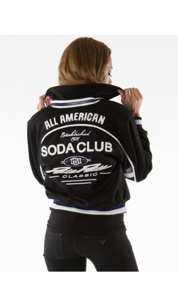 Soda Club Pelle Pelle Women All American Black Jacket