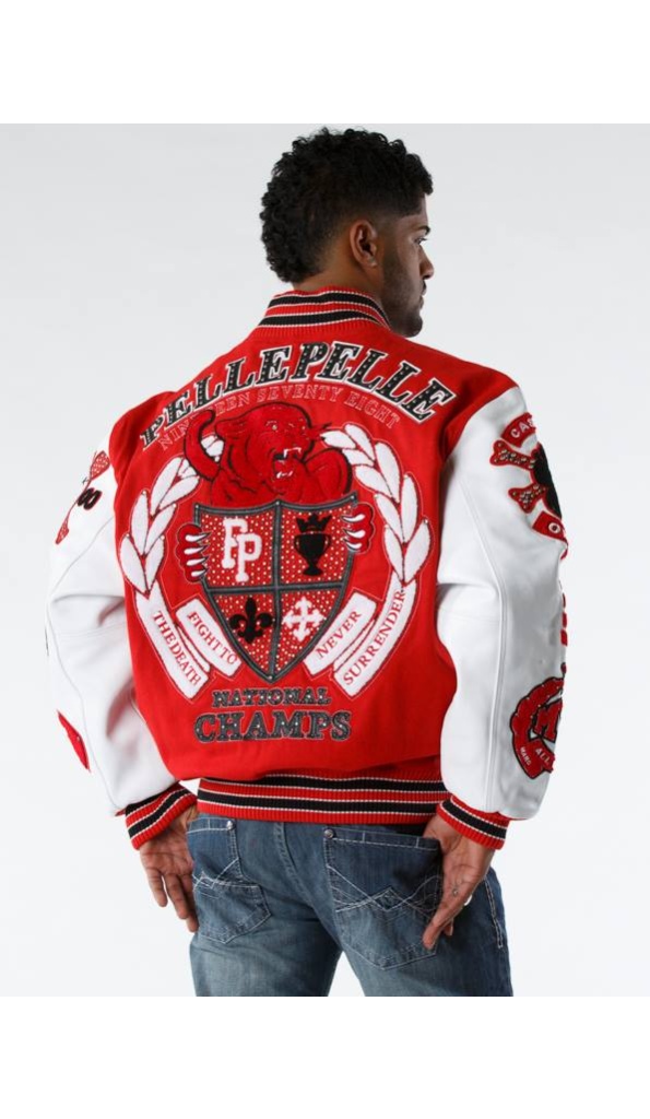Pelle Pelle Red National Champs Wool Jacket
