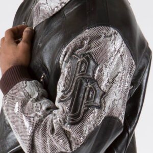 Pelle Pelle Men Biker Plushfoil Print Jacket view 3