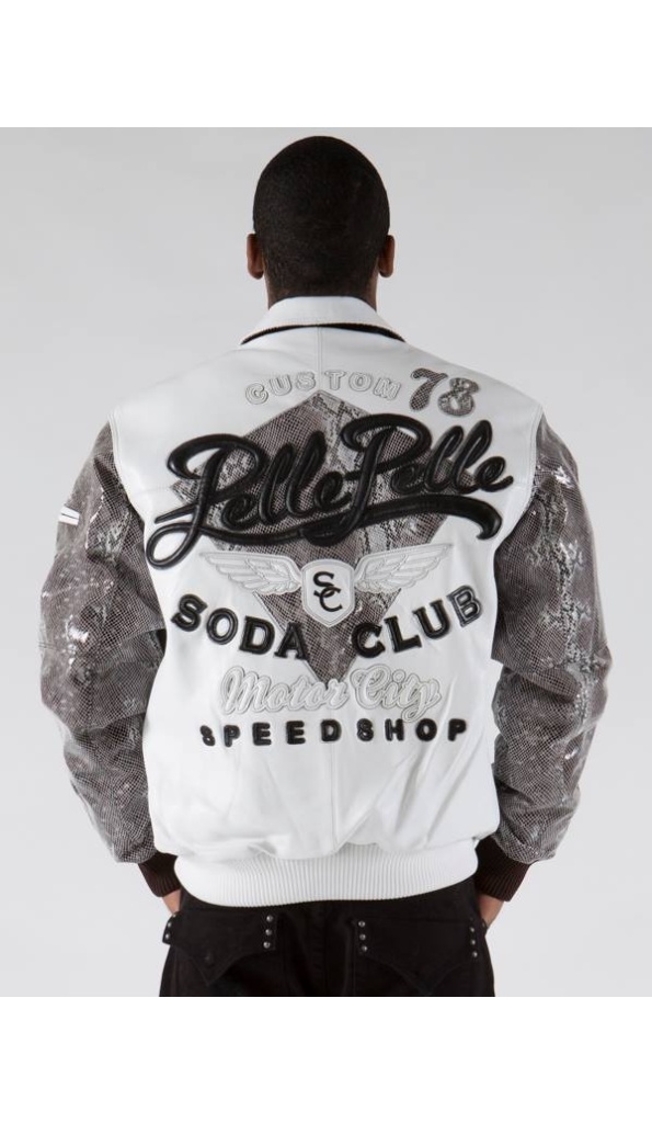 Soda Club Pelle Pelle Motor City 1978 White Jacket