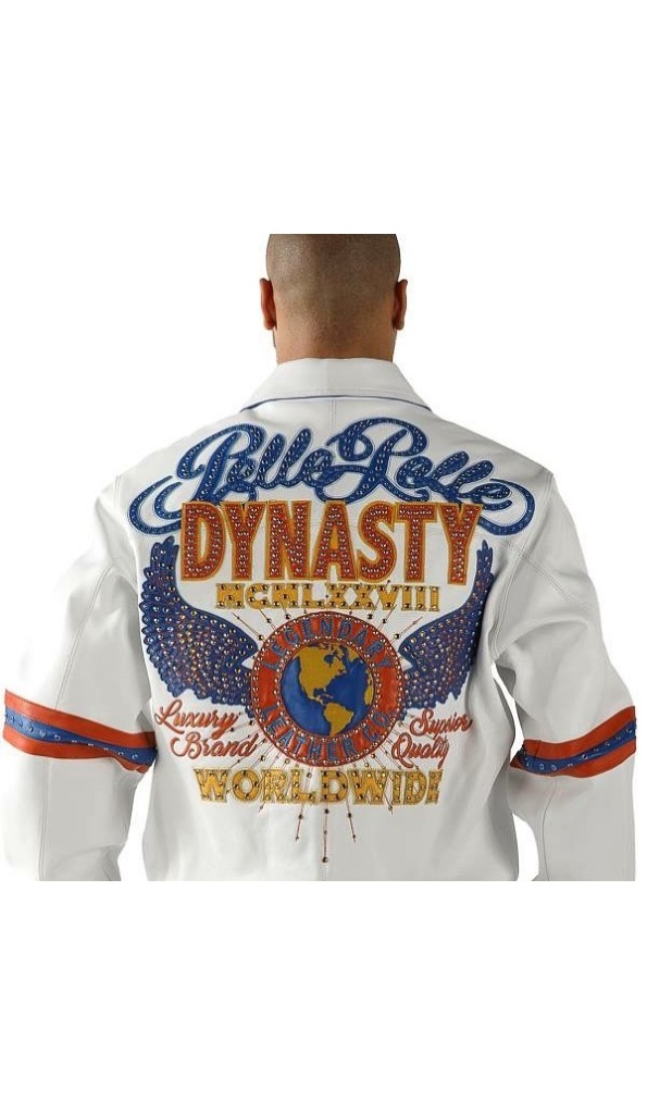 Worldwide Pelle Pelle White Dynasty Leather Jacket