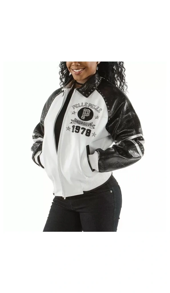 Pelle Pelle Org Soda Club Black White Jacket