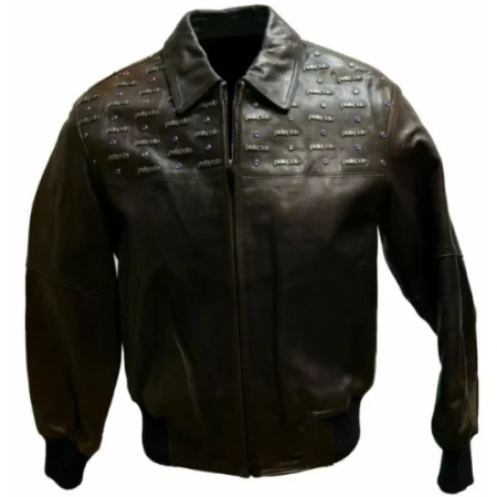 Black Pelle Pelle Studded Emblem Jacket view 2
