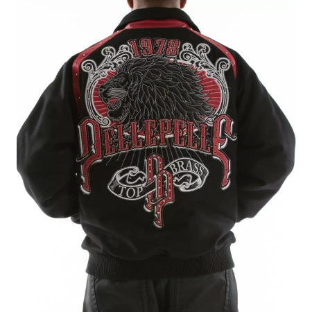 Pelle Pelle Top Brass Black Lion Wool Jacket view 2