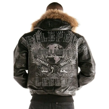 Pelle Pelle Legend Encrusted Fur Hood Jacket view 2