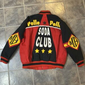 Pelle Pelle Red Black Soda Club Wool Jacket view 3