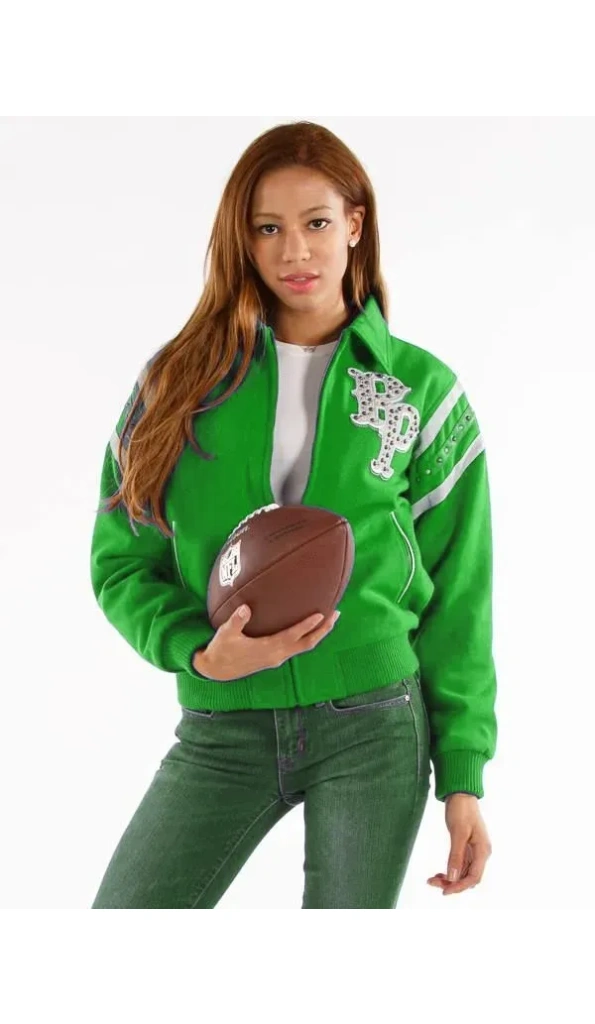 Pelle Pelle Women Green Detroit Wool Jacket