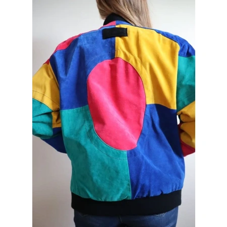 Women Pelle Pelle Multicolor Wool Jacket view 2