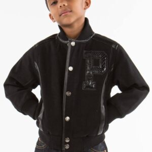 Best Pelle Pelle Black Wool Kids Jacket