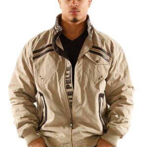 Pelle Pelle Men Cream Flight Bomber Jacket