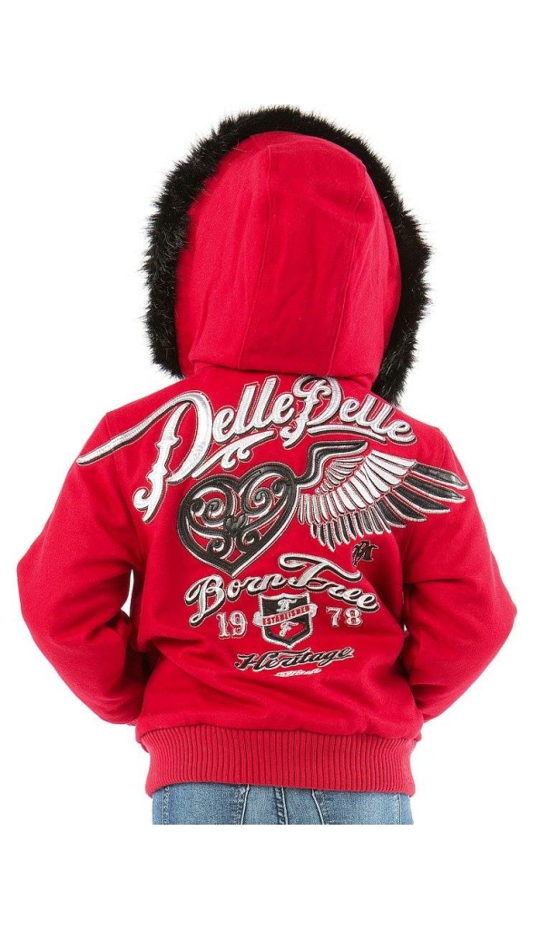 Pelle Pelle Girl Born Free Red Hood Jacket
