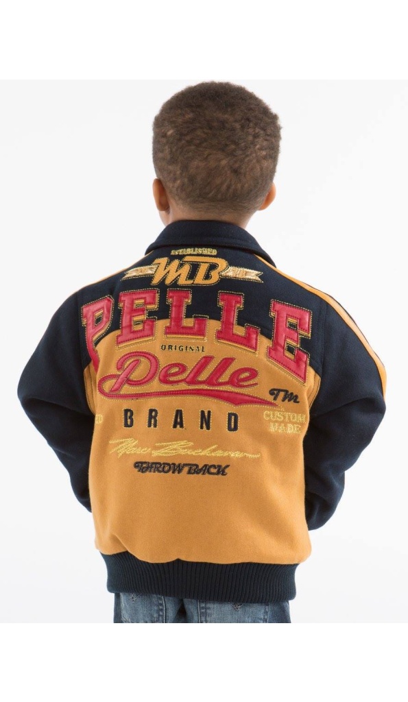 Kids Pelle Pelle Throwback MB Wool Jacket