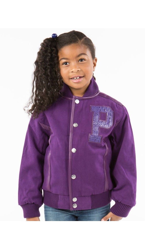 Exclusive Purple Pelle Pelle Kids Wool Jacket