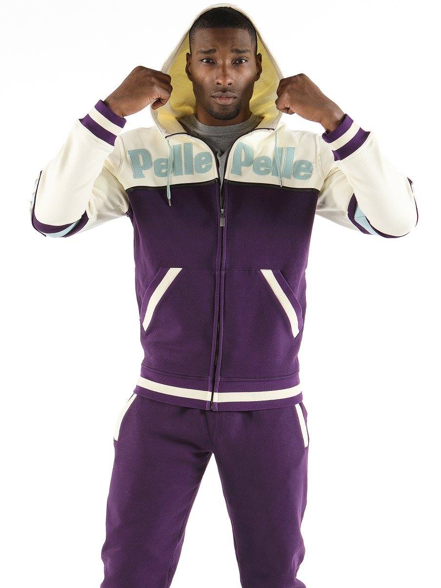 Pelle Pelle Purple Varsity Hood Tracksuit