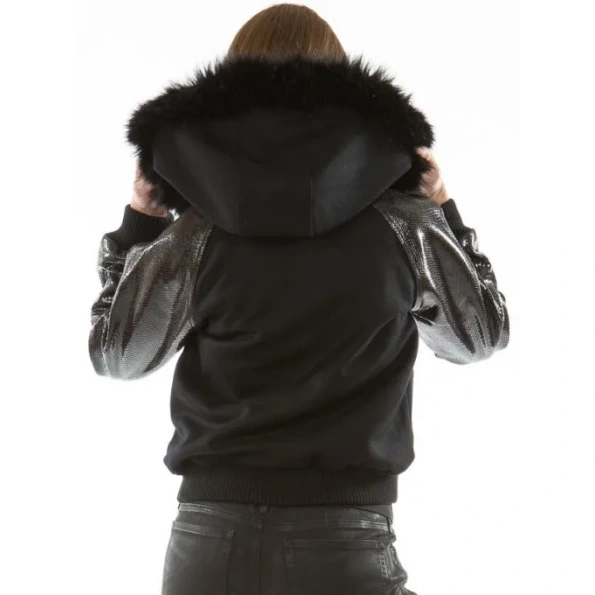 Pelle Pelle Fur Hood Women Jacket
