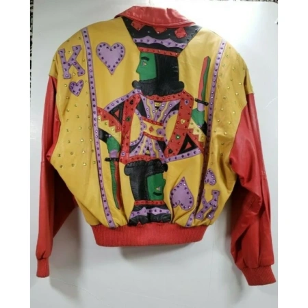 Pelle Pelle Rhinestone MB Leather Jacket | King & Joker view 3