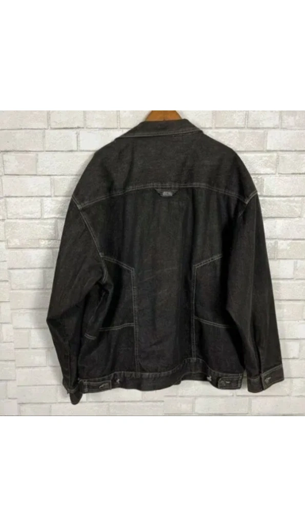 Pelle Pelle Denim Charcoal Black Jacket | Men & Women