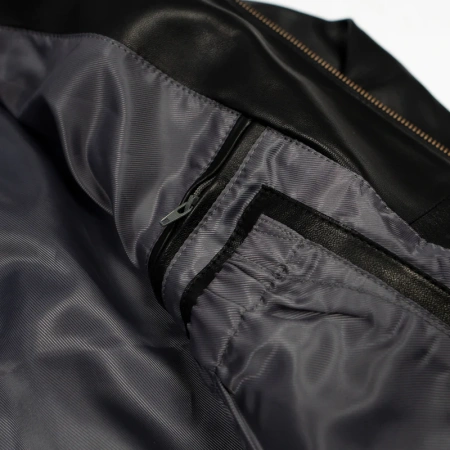 Pelle Pelle Basic Burnish Black Jacket | Men & Women Jacket view 6