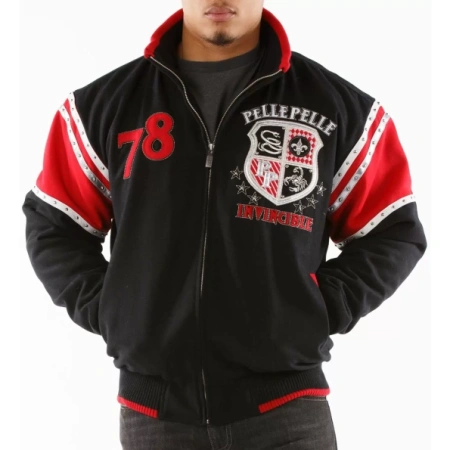 Pelle Pelle Invicible 1978 MB Wool Jacket | Red Black