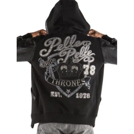 Pelle Pelle King Of Throne Men Hood Jacket | Wool Jacket view 2