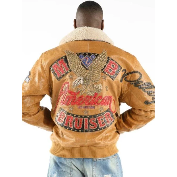 Pelle Pelle American Bruiser Leather Jacket | Mustard Jacket view 2