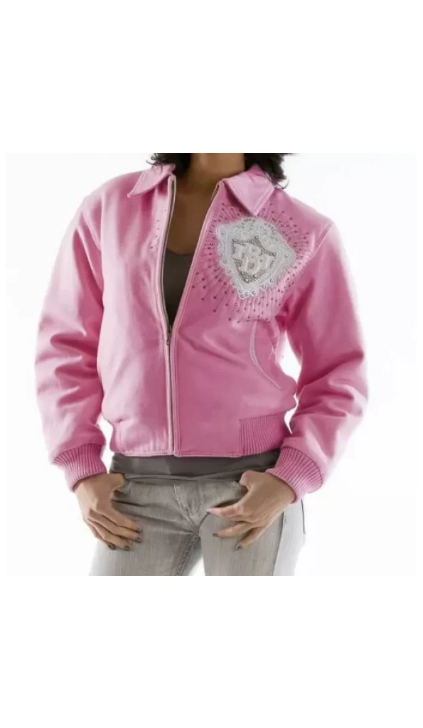 Pelle Pelle Diamond Women Pink Jacket | Wool MB Jacket