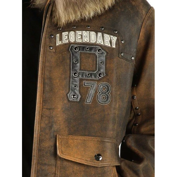 Pelle Pelle Forever Fearless Brown Jacket | Fur Hood Jacket view 4