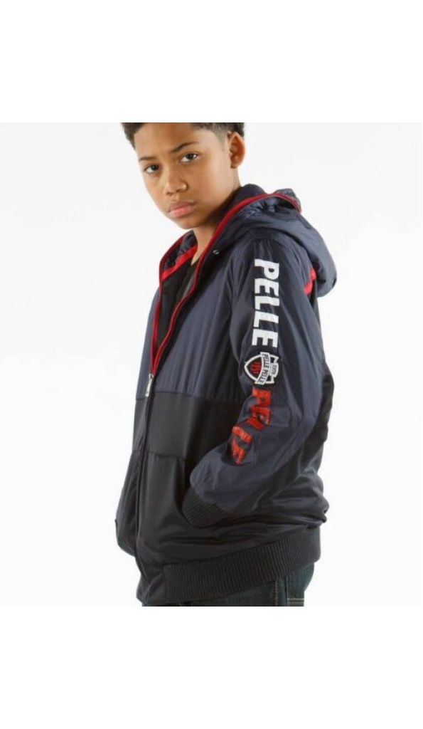 Pelle Pelle Kids MB Navy Blue Hood Jacket