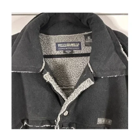 Pelle Pelle Marc Buchanan Black Wool Coat | Sherpa Coat view 3