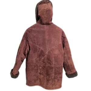 Pelle Pelle Wool Sherpa Maroon Coat | Men & Women view 2