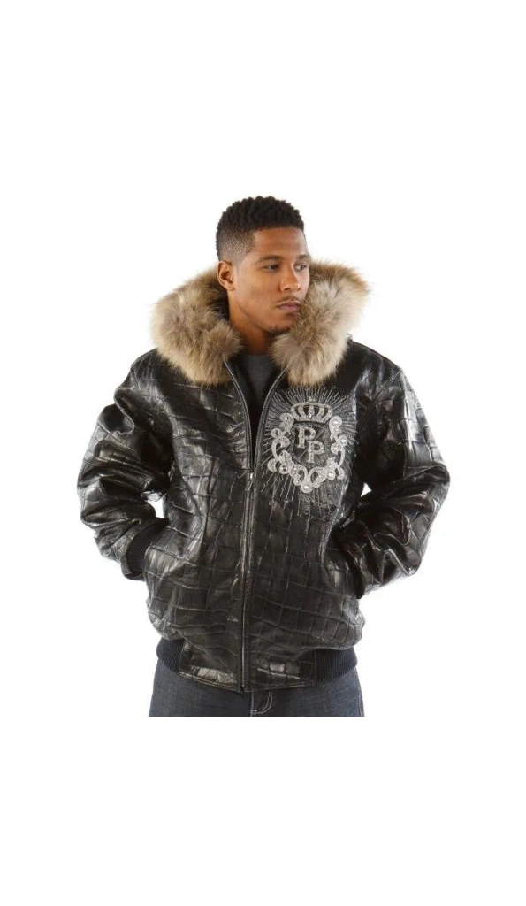 Pelle Pelle Men Crest Fur Hood MB Jacket | Leather Jacket